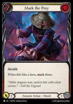 Mark the Prey (Yellow) [HNT039] (The Hunted) Rainbow Foil