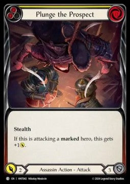 Plunge the Prospect (Yellow) [HNT042] (The Hunted) Rainbow Foil