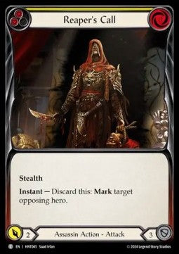 Reaper's Call (Yellow) [HNT045] (The Hunted) Rainbow Foil