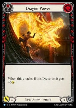 Dragon Power (Red) [HNT077] (The Hunted) Rainbow Foil