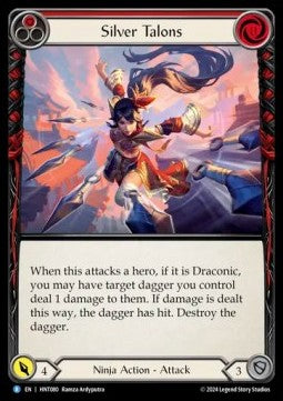 Silver Talons (Red) [HNT080] (The Hunted) Rainbow Foil