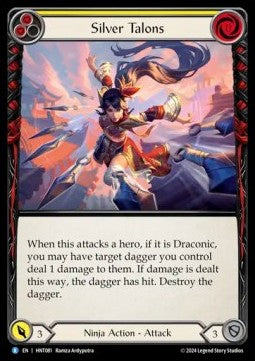 Silver Talons (Yellow) [HNT081] (The Hunted) Rainbow Foil