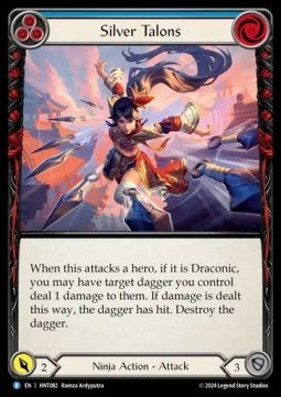 Silver Talons (Blue) [HNT082] (The Hunted) Rainbow Foil