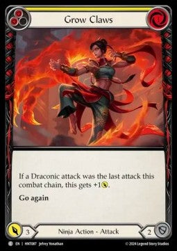 Grow Claws (Yellow) [HNT087] (The Hunted) Regular