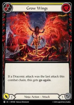 Grow Wings (Yellow) [HNT090] (The Hunted) Rainbow Foil