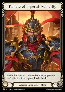 Kabuto of Imperial Authority (Extended Art) [HNT115] (The Hunted) Cold Foil
