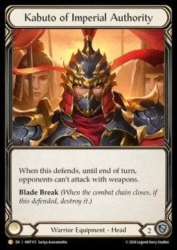 Kabuto of Imperial Authority [HNT115] (The Hunted) Rainbow Foil