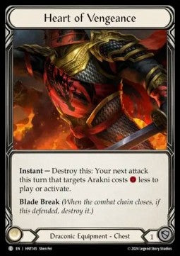 Heart of Vengeance [HNT145] (The Hunted) Cold Foil