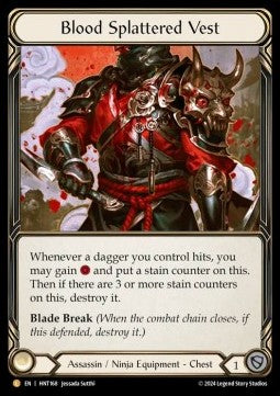 Blood Splattered Vest [HNT168] (The Hunted) Rainbow Foil