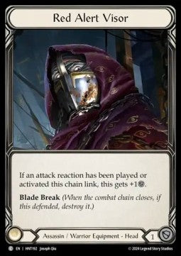 Red Alert Visor [HNT192] (The Hunted) Cold Foil