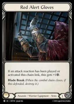 Red Alert Gloves [HNT194] (The Hunted) Cold Foil