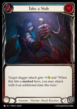 Take a Stab (Blue) [HNT213] (The Hunted) Rainbow Foil