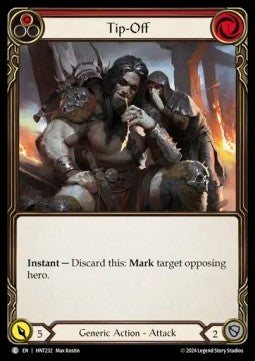Tip-Off (Red) [HNT232] (The Hunted) Rainbow Foil