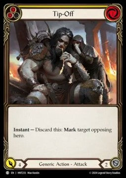 Tip-Off (Yellow) [HNT233] (The Hunted) Rainbow Foil