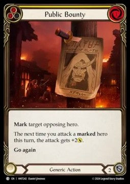Public Bounty (Yellow) [HNT242] (The Hunted) Rainbow Foil