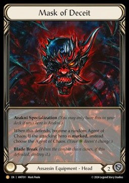 Mask of Deceit (Extended Art) [HNT011] (The Hunted) Cold Foil