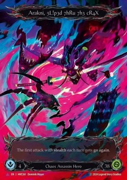 Arakni, Slipped Through The Cracks (Marvel) [HNT261] (The Hunted) Cold Foil