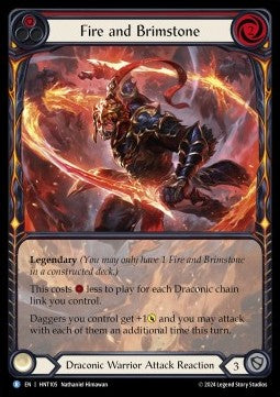 Fire and Brimstone (Extended Art) [HNT105] (The Hunted) Rainbow Foil