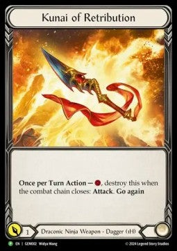 Kunai of Retribution [GEM002] (GEM Promos) Cold Foil