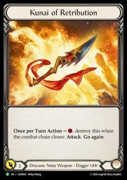 Kunai of Retribution [GEM003] (GEM Promos) Cold Foil