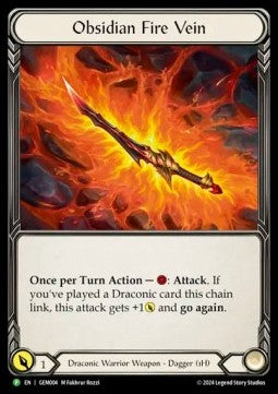 Obsidian Fire Vein [GEM004] (GEM Promos) Cold Foil