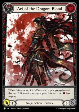 Art of the Dragon: Blood (Extended Art) [FAB307] (FAB Promos) Cold Foil