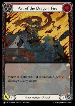 Art of the Dragon: Fire (Extended Art) [FAB309] (FAB Promos) Rainbow Foil