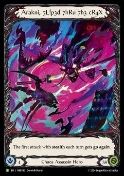 Arakni, Slipped Through The Cracks [HER130] (Hero Promos) Cold Foil