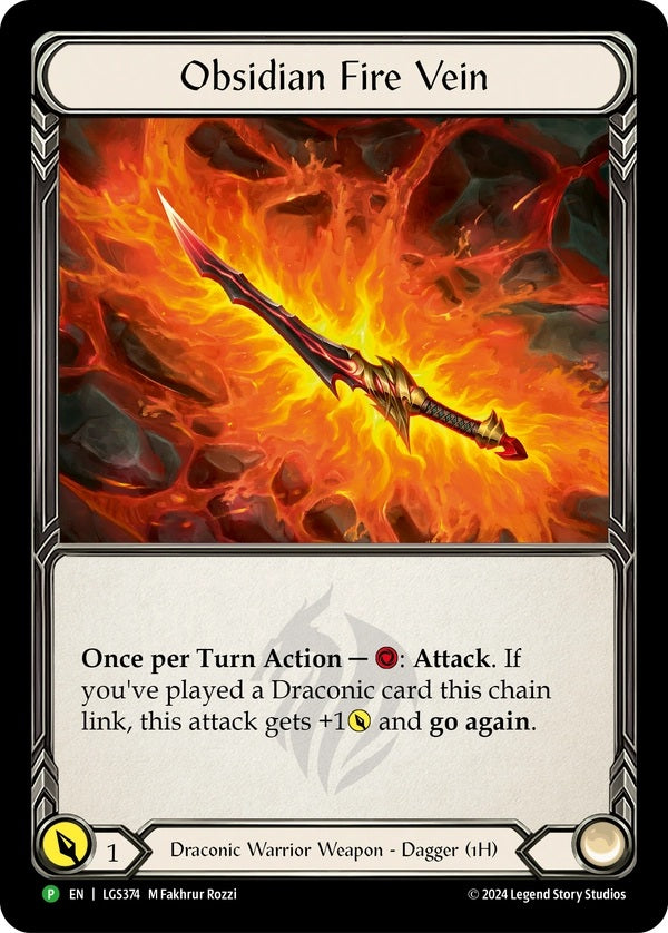 Obsidian Fire Vein [LGS374] (LGS Promos) Rainbow Foil