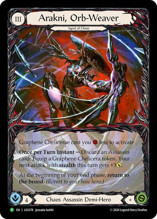 Arakni, Orb-Weaver [LGS378] (LGS Promos) Rainbow Foil
