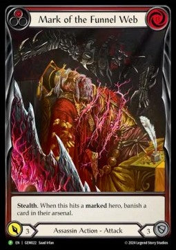 Mark of the Funnel Web (Red) (Extended Art) [GEM022] (GEM Pack Promos) Rainbow Foil