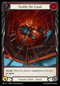 Scuttle the Canal (Red) (Extended Art) [GEM025] (GEM Pack Promos) Rainbow Foil