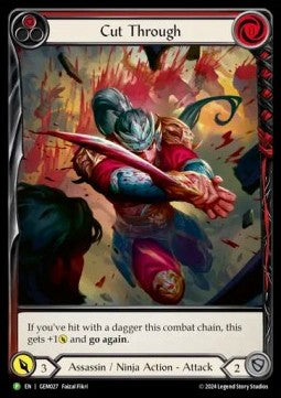 Cut Through (Red) (Extended Art) [GEM027] (GEM Pack Promos) Rainbow Foil