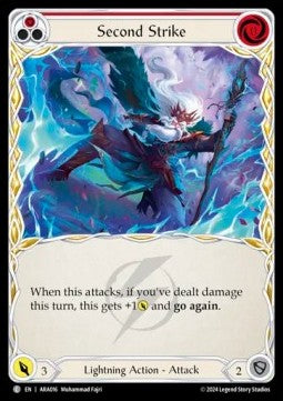 Second Strike (Red) [AUA016] (Rosetta - Aurora Blitz Deck) Regular