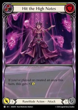 Hit the High Notes (Yellow) (Extended Art) [AUA019] (Rosetta - Aurora Blitz Deck) Regular