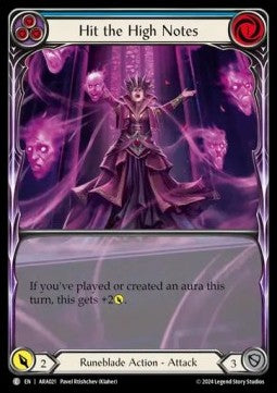 Hit the High Notes (Blue) (Extended Art) [AUA021] (Rosetta - Aurora Blitz Deck) Regular
