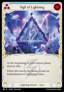 Sigil of Lightning [AUA026] (Rosetta - Aurora Blitz Deck) Regular