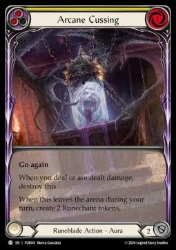 Arcane Cussing (Yellow) (Extended Art) [FLR018] (Rosetta - Florian Blitz Deck) Regular