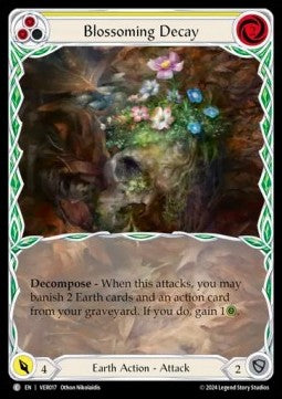 Blossoming Decay (Yellow) (Extended Art) [VER017] (Rosetta - Verdance Blitz Deck) Regular
