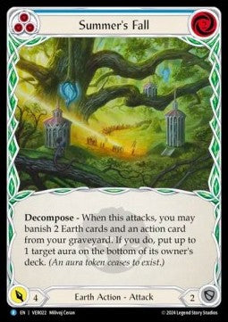 Summer's Fall (Blue) [VER022] (Rosetta - Verdance Blitz Deck) Regular