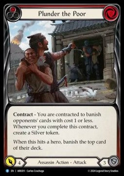 Plunder the Poor (Red) [ARK011] (The Hunted - Arakni Blitz Deck) Regular