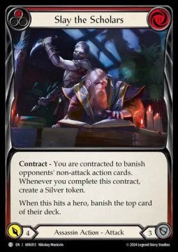 Slay the Scholars (Red) [ARK013] (The Hunted - Arakni Blitz Deck) Regular