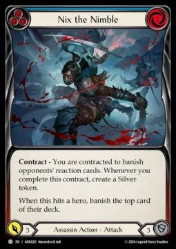 Nix the Nimble (Blue) [ARK020] (The Hunted - Arakni Blitz Deck) Regular