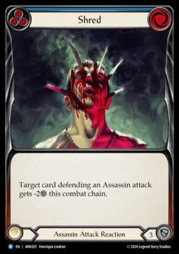 Shred (Blue) [ARK025] (The Hunted - Arakni Blitz Deck) Regular
