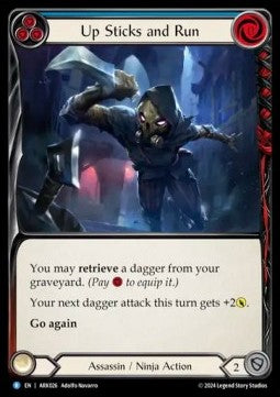 Up Sticks and Run (Blue) [ARK026] (The Hunted - Arakni Blitz Deck) Regular