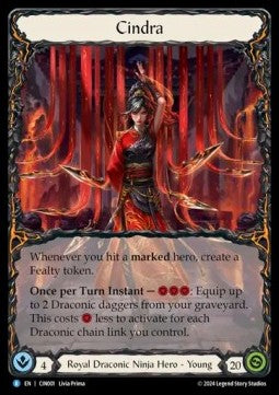 Cindra [CIN001] (The Hunted - Cindra Blitz Deck) Rainbow Foil