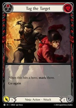 Tag the Target (Red) (Extended Art) [CIN020] (The Hunted - Cindra Blitz Deck) Regular