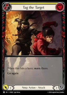 Tag the Target (Yellow) (Extended Art) [CIN022] (The Hunted - Cindra Blitz Deck) Regular