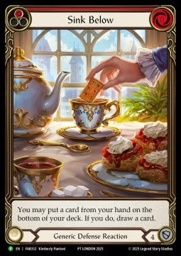 Sink Below (Red) (Extended Art) [FAB332] (FAB Promos) Rainbow Foil