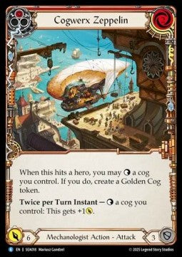 Cogwerx Zeppelin (Red) [SEA018] (High Seas) Rainbow Foil